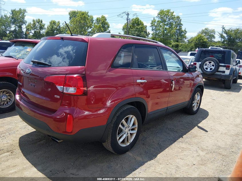2015 Kia Sorento VIN 5XYKT3A66FG641869 IAAI salvage auction — NORMAL WEAR, Original (Ohio), sold $75 on 2026-07-30 (photo 4)