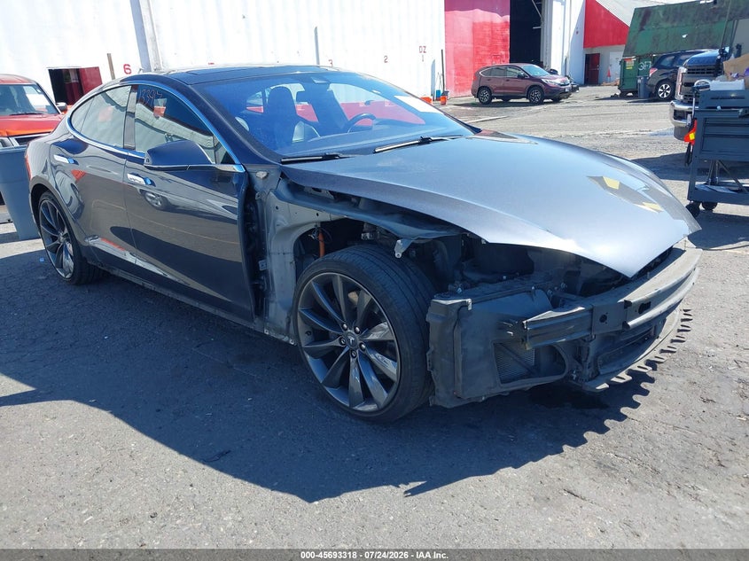 2016 Tesla Model s VIN 5YJSA1E21GF133917 IAAI salvage auction — FRONT END, Salvage Title, sold $4,125 on 2026-10-12 (photo 1)