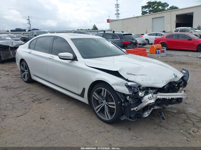 2019 BMW 7er VIN WBA7E2C59KB454920 IAAI salvage auction — FRONT END, Wait Title, sold $10,250 on 2026-10-07 (photo 1)