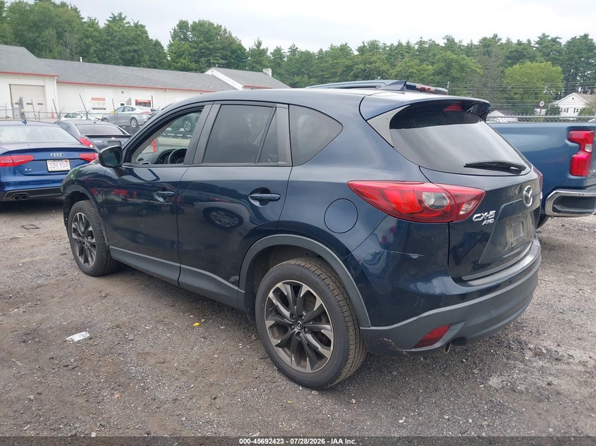 2016 Mazda Cx-5 VIN JM3KE4DY8G0628682 IAAI salvage auction — FRONT END, Clear (Massachusetts), sold $3,100 on 2026-08-01 (photo 3)