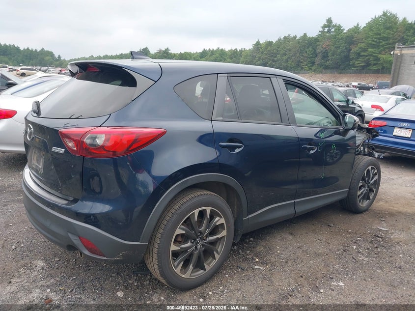 2016 Mazda Cx-5 VIN JM3KE4DY8G0628682 IAAI salvage auction — FRONT END, Clear (Massachusetts), sold $3,100 on 2026-08-01 (photo 4)