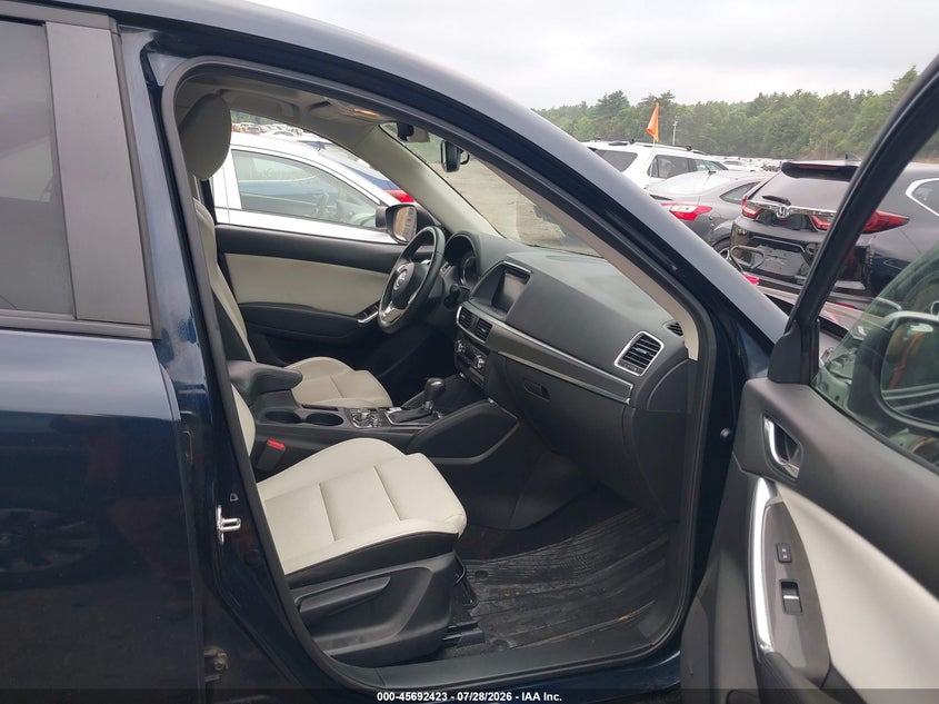2016 Mazda Cx-5 VIN JM3KE4DY8G0628682 IAAI salvage auction — FRONT END, Clear (Massachusetts), sold $3,100 on 2026-08-01 (photo 5)