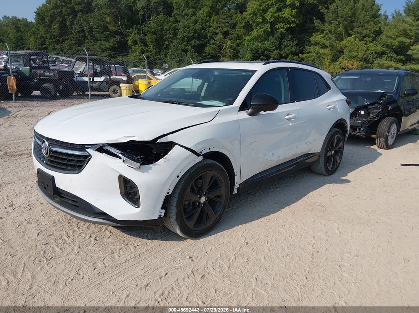2021 Buick Envision VIN LRBFZPR48MD137960 IAAI salvage auction — LEFT FRONT, Salvage (Wisconsin), sold $8,300 on 2026-08-29 (photo 2)
