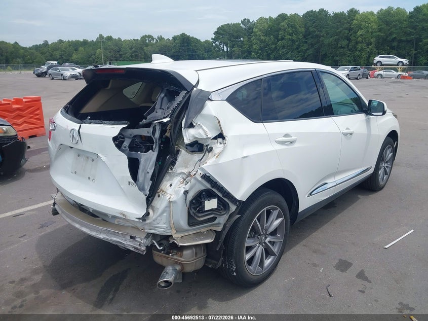2021 Acura Rdx VIN 5J8TC1H50ML019048 IAAI salvage auction — REAR END, Salvage (North Carolina), sold $11,400 on 2026-08-26 (photo 4)