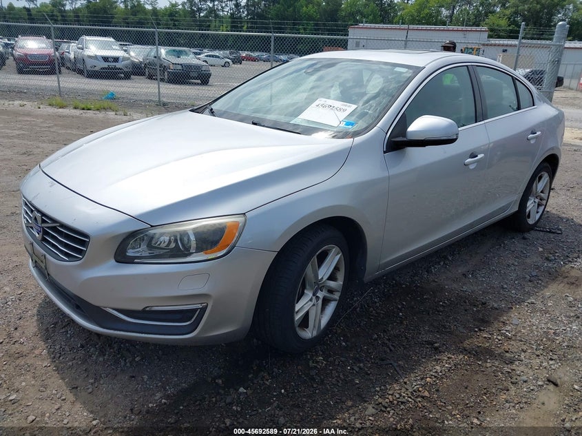 2015 Volvo S60 VIN YV140MFB1F2316158 IAAI salvage auction — NORMAL WEAR, Salvage Title, sold $550 on 2026-08-07 (photo 2)