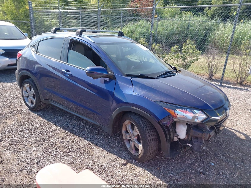 2016 Honda Hr-v VIN 3CZRU6H79GM770943 IAAI salvage auction — LEFT FRONT, Salvage (Illinois), sold $1,225 on 2026-09-06 (photo 1)