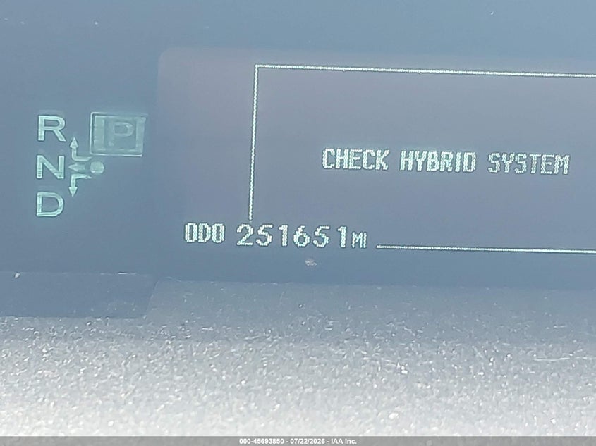 2010 Toyota Prius VIN JTDKN3DU7A5115773 IAAI salvage auction — NORMAL WEAR, Clear (Delaware), sold $25 on 2026-07-24 (photo 7)