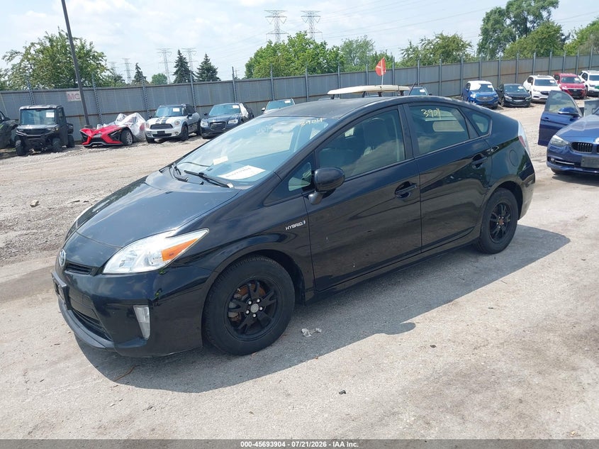 2014 Toyota Prius VIN JTDKN3DU5E1798280 IAAI salvage auction — NORMAL WEAR, Clear (Illinois), sold $1,150 on 2026-07-29 (photo 2)