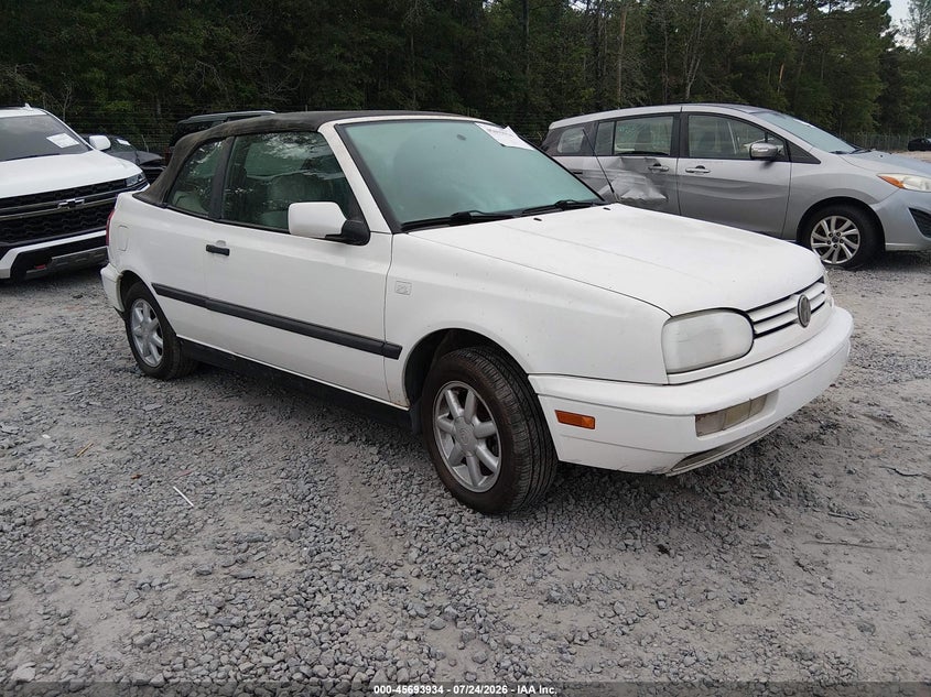 1995 Volkswagen Cabrio VIN WVWBB81E2SK025307 IAAI salvage auction — NORMAL WEAR, Clear (South Carolina), sold $225 on 2026-08-04 (photo 1)