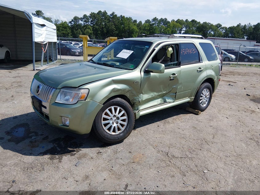 2009 Mercury Mariner VIN 4M2CU977X9KJ24510 IAAI salvage auction — SIDE, Clear (Virginia), sold $550 on 2026-09-06 (photo 2)