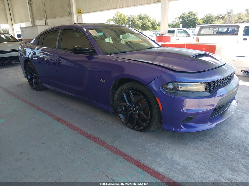 2019 Dodge Charger VIN 2C3CDXCT5KH522657 IAAI salvage auction — SIDE, Clear (Florida), sold $25 on 2026-07-29 (photo 1)