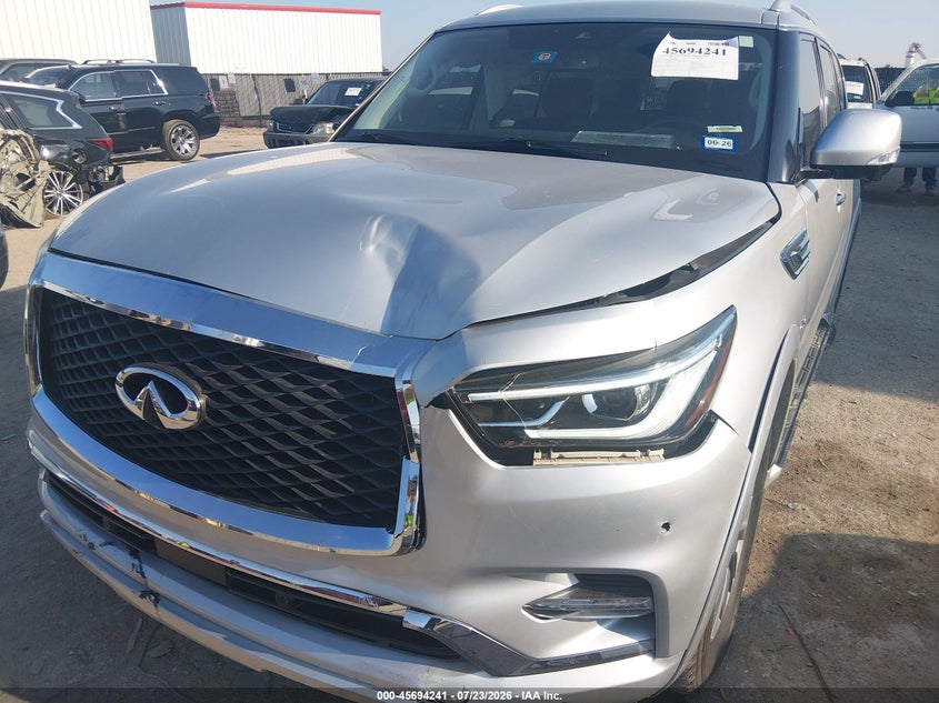 2018 Infiniti Qx80 VIN JN8AZ2ND4J9840267 IAAI salvage auction — RIGHT SIDE, Salvage Title, sold $8,000 on 2026-08-18 (photo 6)