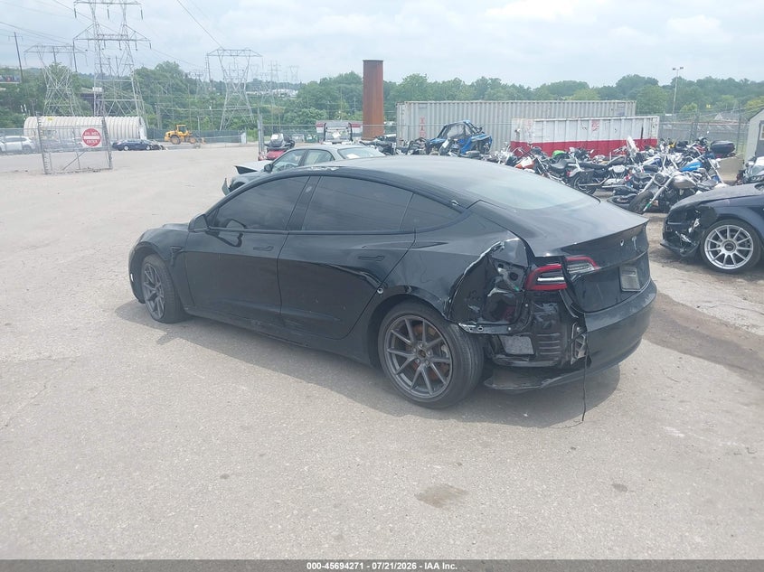 2021 Tesla Model 3 VIN 5YJ3E1EA6MF854939 IAAI salvage auction — REAR END, Clear (Pennsylvania), sold $875 on 2026-07-24 (photo 6)