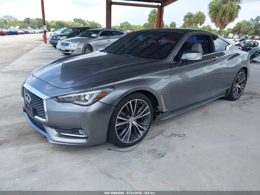 2017 Infiniti Q60 VIN JN1EV7EK5HM360947 IAAI salvage auction — NORMAL WEAR, Clear (Florida), sold $25 on 2026-07-28 (photo 2)
