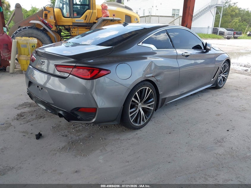 2017 Infiniti Q60 VIN JN1EV7EK5HM360947 IAAI salvage auction — NORMAL WEAR, Clear (Florida), sold $25 on 2026-07-28 (photo 4)