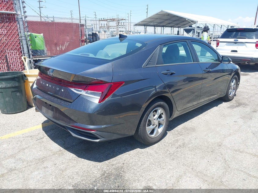 2021 Hyundai Elantra VIN 5NPLL4AG0MH048470 IAAI salvage auction — NORMAL WEAR, SF97 (California), sold $8,600 on 2026-08-25 (photo 4)