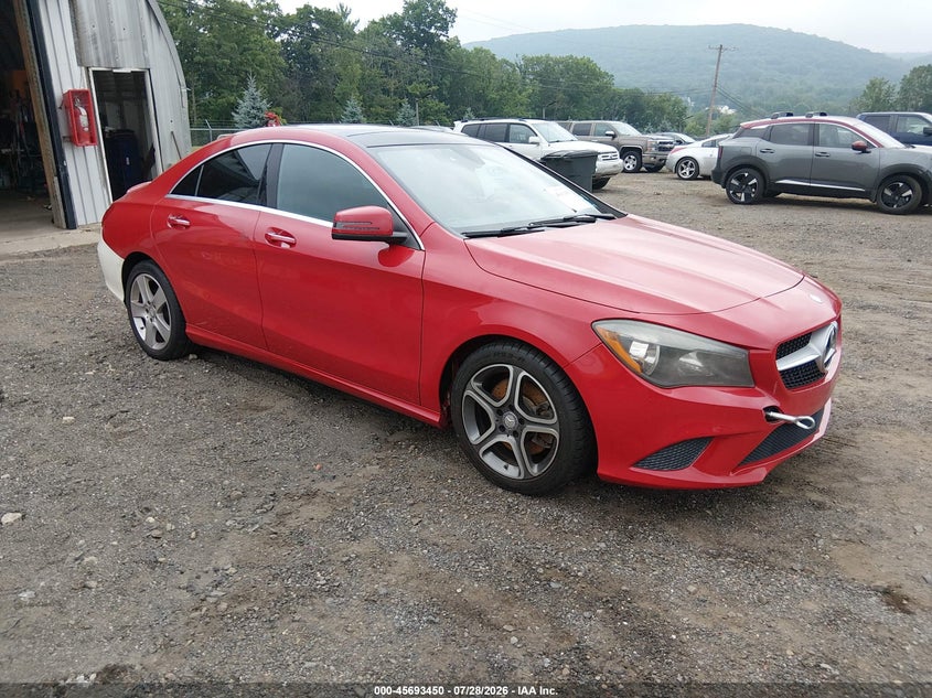 2015 Mercedes-benz Cla-klasse VIN WDDSJ4GB9FN214037 IAAI salvage auction — REAR END, Salvage Title, sold $1,650 on 2026-08-09 (photo 1)