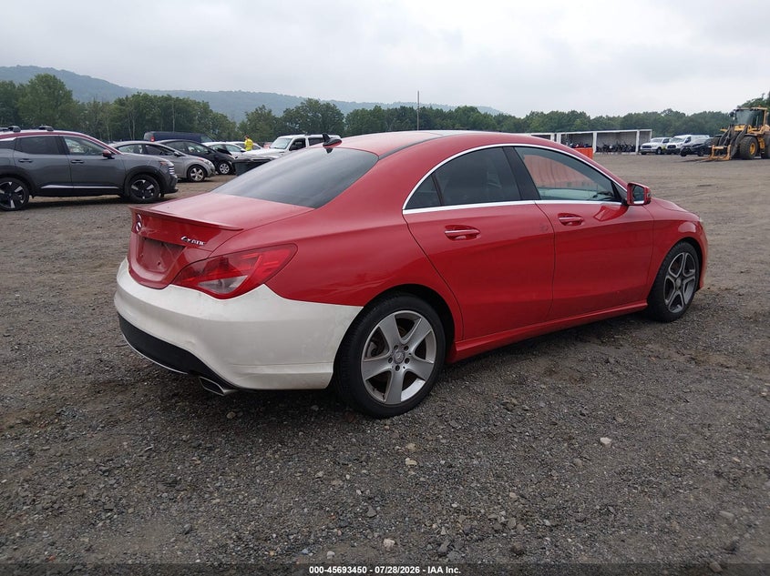 2015 Mercedes-benz Cla-klasse VIN WDDSJ4GB9FN214037 IAAI salvage auction — REAR END, Salvage Title, sold $1,650 on 2026-08-09 (photo 4)