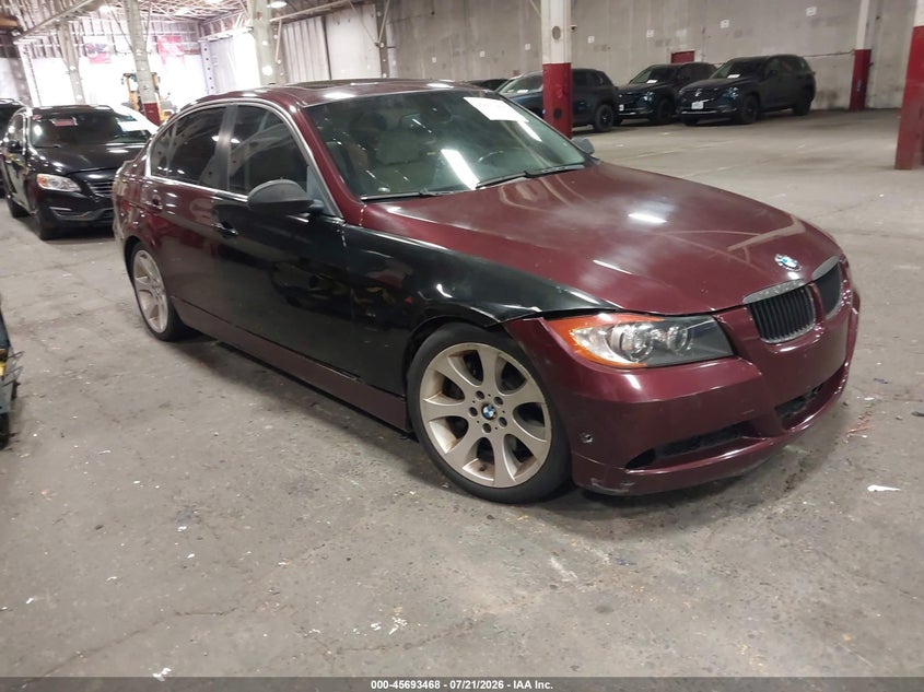 2008 BMW 3 series VIN WBAVB73598VH25224 IAAI salvage auction — FRONT & REAR, Clear (Oregon), sold $525 on 2026-07-30 (photo 1)