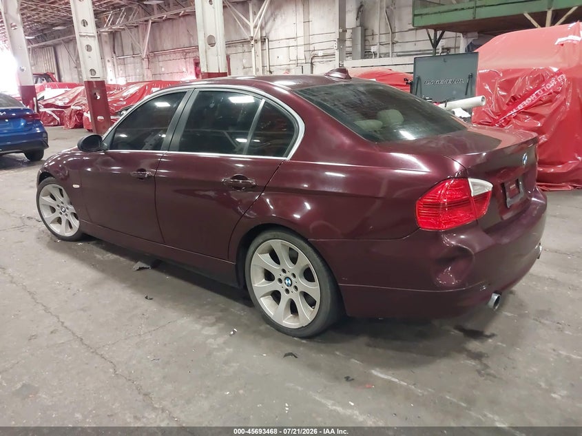 2008 BMW 3 series VIN WBAVB73598VH25224 IAAI salvage auction — FRONT & REAR, Clear (Oregon), sold $525 on 2026-07-30 (photo 3)