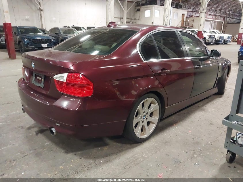 2008 BMW 3 series VIN WBAVB73598VH25224 IAAI salvage auction — FRONT & REAR, Clear (Oregon), sold $525 on 2026-07-30 (photo 4)