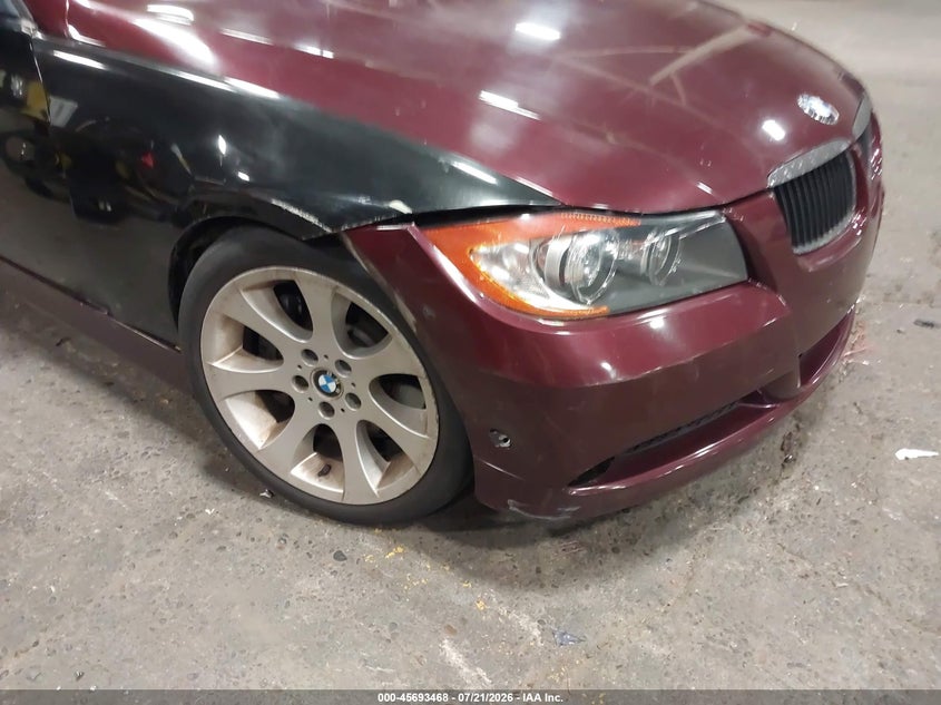 2008 BMW 3 series VIN WBAVB73598VH25224 IAAI salvage auction — FRONT & REAR, Clear (Oregon), sold $525 on 2026-07-30 (photo 6)