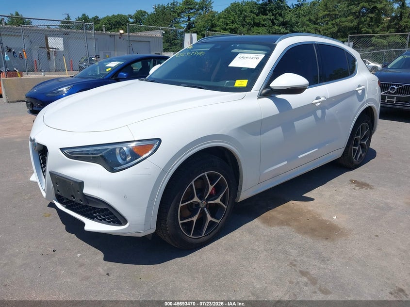 2020 Alfa romeo Stelvio VIN ZASPAKBN9L7C97806 IAAI salvage auction — WATER/FLOOD, Mv-907A (New York), sold $8,875 on 2026-09-15 (photo 2)