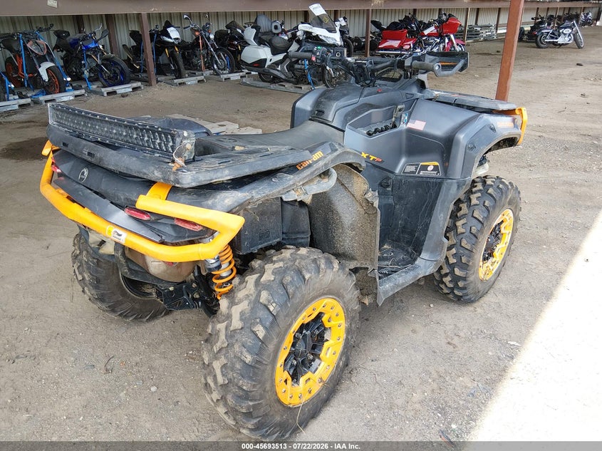 2025 Can-am/ brp Outlander VIN 3JB3KA745SJ001204 IAAI salvage auction — LEFT FRONT, Wait Title, sold $8,650 on 2026-09-09 (photo 4)