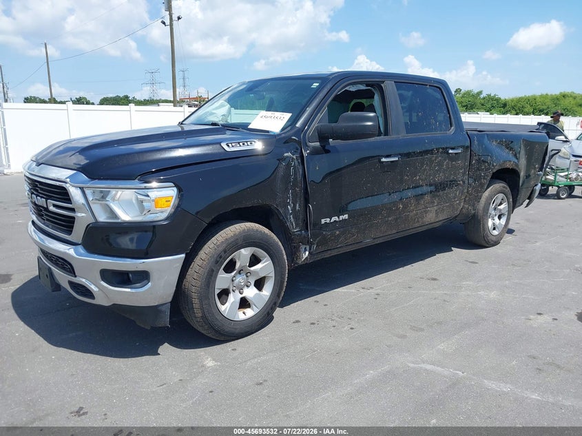 2019 Ram 1500 VIN 1C6RRFFG1KN727584 IAAI salvage auction — REAR END, Wait Title, sold $5,100 on 2026-08-31 (photo 2)