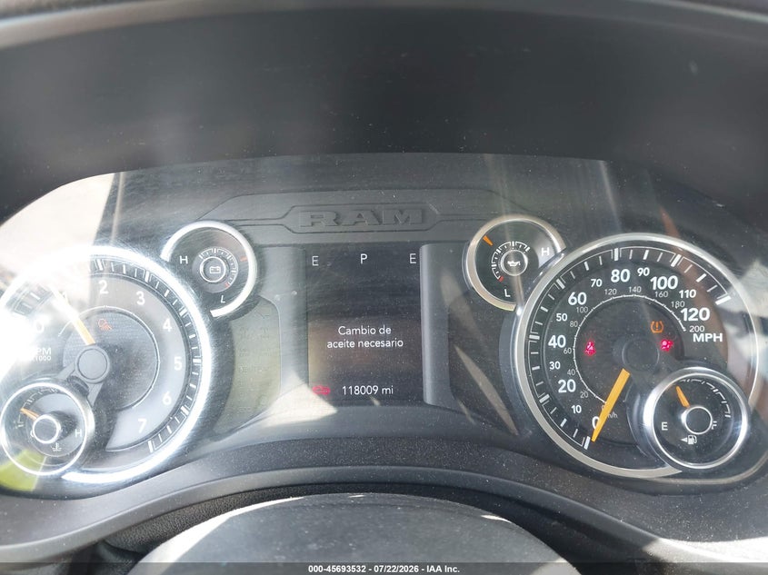 2019 Ram 1500 VIN 1C6RRFFG1KN727584 IAAI salvage auction — REAR END, Wait Title, sold $5,100 on 2026-08-31 (photo 7)