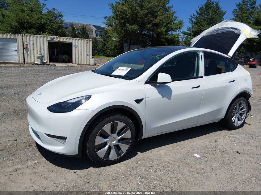 2023 Tesla Model y VIN 7SAYGAEE5PF703083 IAAI salvage auction — REAR END, Salvage (Pennsylvania), sold $25 on 2026-08-01 (photo 2)
