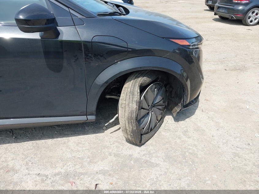 2025 Nissan Ariya VIN JN8DF0BF1SM762075 IAAI salvage auction — RIGHT FRONT, Salvage Title, sold $16,750 on 2026-08-20 (photo 6)
