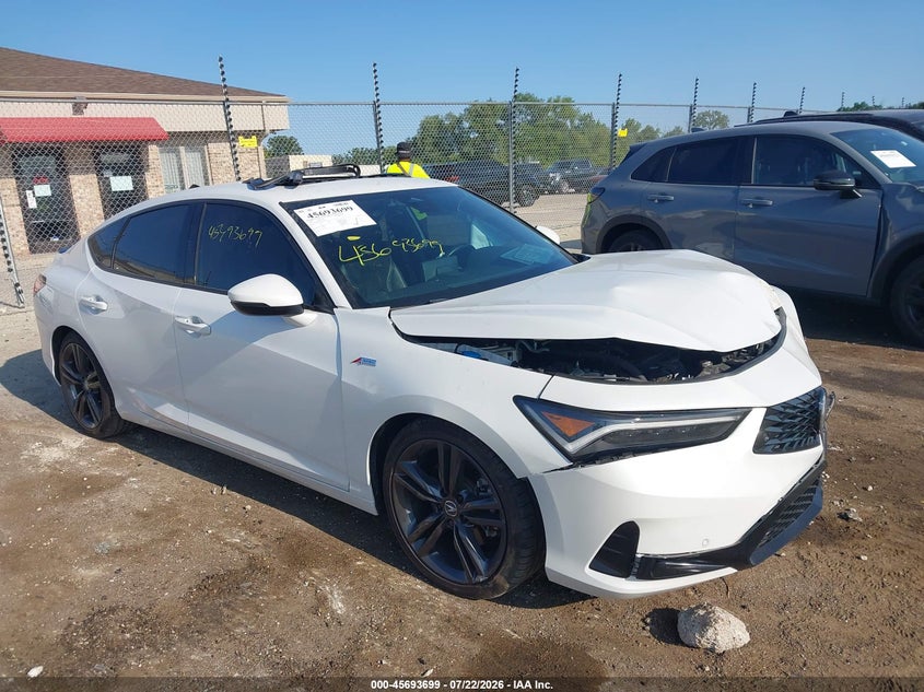 2023 Acura Integra VIN 19UDE4H64PA024195 IAAI salvage auction — FRONT END, Salvage (Wisconsin), sold $4,900 on 2026-09-11 (photo 1)