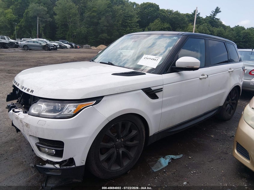 2014 Land rover Range rover sport VIN SALWR2WF0EA380975 IAAI salvage auction — FRONT END, Clear (Massachusetts), sold $50 on 2026-07-28 (photo 2)