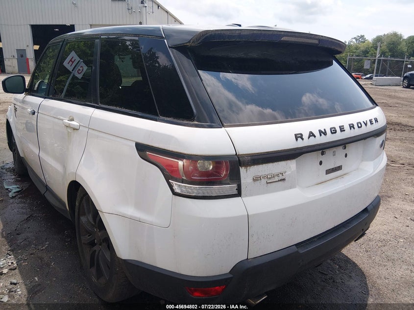 2014 Land rover Range rover sport VIN SALWR2WF0EA380975 IAAI salvage auction — FRONT END, Clear (Massachusetts), sold $50 on 2026-07-28 (photo 3)
