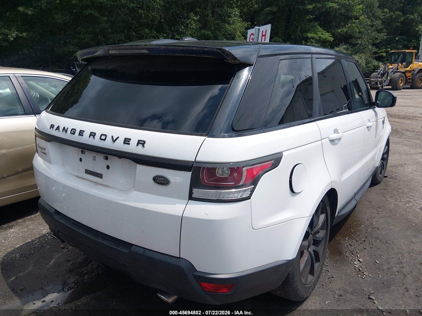 2014 Land rover Range rover sport VIN SALWR2WF0EA380975 IAAI salvage auction — FRONT END, Clear (Massachusetts), sold $50 on 2026-07-28 (photo 4)