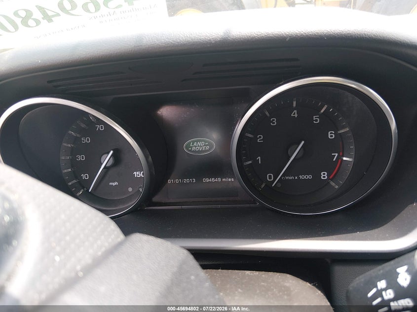 2014 Land rover Range rover sport VIN SALWR2WF0EA380975 IAAI salvage auction — FRONT END, Clear (Massachusetts), sold $50 on 2026-07-28 (photo 7)