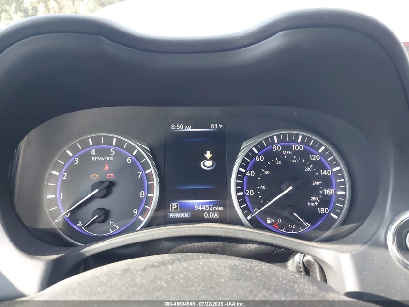 2017 Infiniti Q60 VIN JN1FV7EK5HM610739 IAAI salvage auction — UNDERCARRIAGE, Salvage Title, sold $7,400 on 2026-08-19 (photo 7)