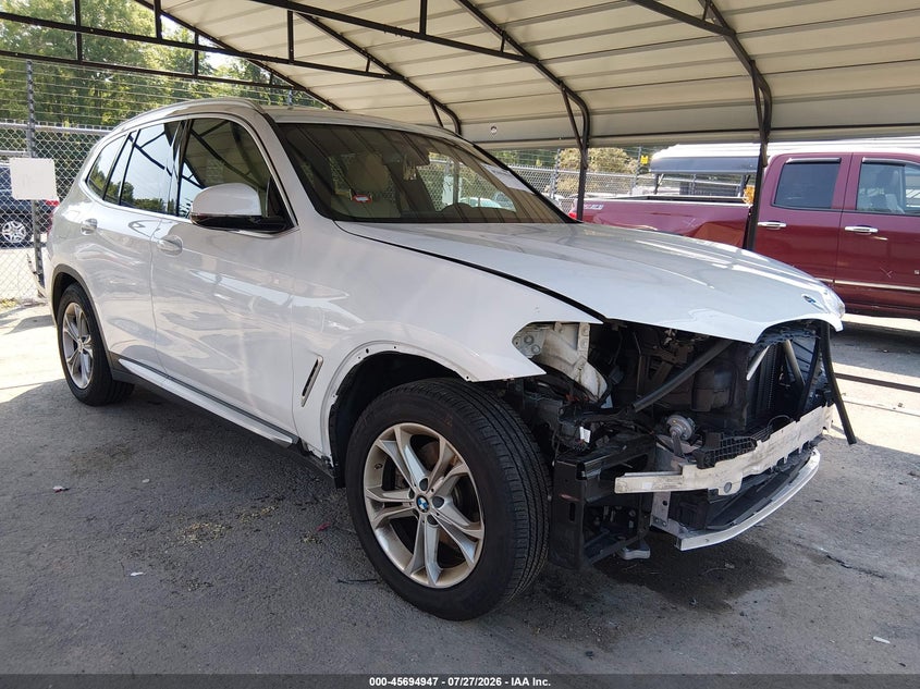 2021 BMW X3 VIN 5UXTS1C00M9G26370 IAAI salvage auction — FRONT END, Salvage (Connecticut), sold $14,800 on 2026-08-02 (photo 1)