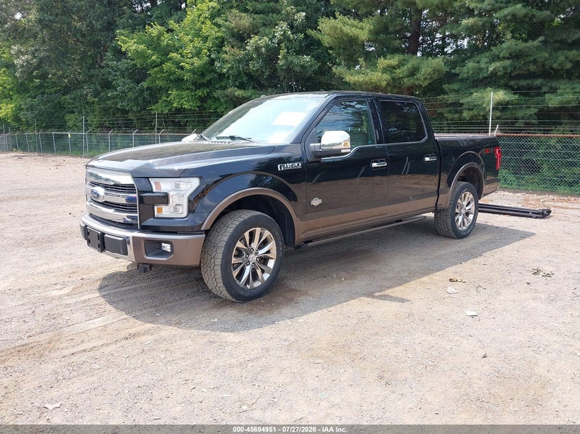 2017 Ford F-150 VIN 1FTEW1EF2HFC00877 IAAI salvage auction — ROOF, Salvage (Ohio), sold $8,000 on 2026-07-31 (photo 2)