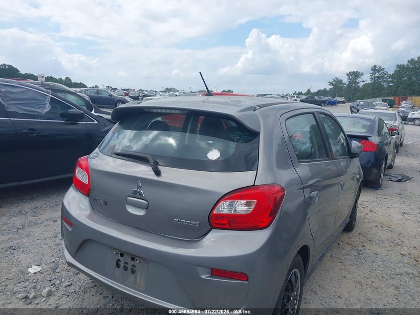 2017 Mitsubishi Mirage VIN ML32A3HJ3HH020036 IAAI salvage auction — LEFT REAR, Salvage Title, sold $1,525 on 2026-08-29 (photo 4)