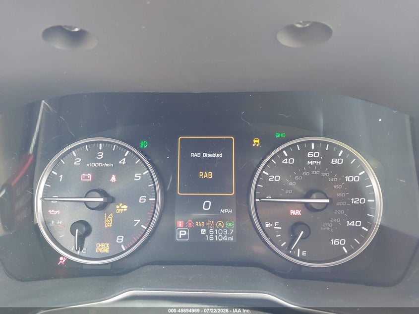 2024 Subaru Outback VIN 4S4BTANC4R3161466 IAAI salvage auction — FRONT END, Wait Title, sold $0 on 2026-10-15 (photo 7)