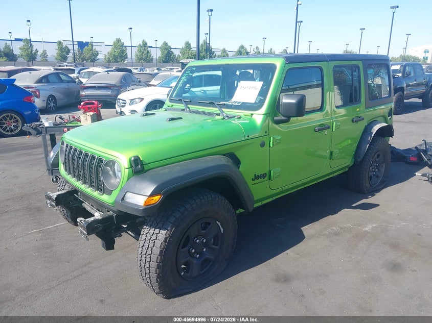 2025 Jeep Wrangler / VIN 1C4PJXDGXSW548454 IAAI salvage auction — FRONT & REAR, Salvage Title, sold $15,900 on 2026-10-02 (photo 2)