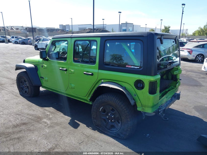 2025 Jeep Wrangler / VIN 1C4PJXDGXSW548454 IAAI salvage auction — FRONT & REAR, Salvage Title, sold $15,900 on 2026-10-02 (photo 3)