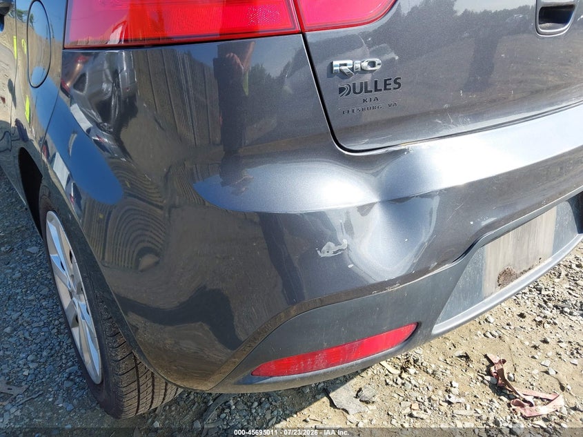 2013 Kia Rio VIN KNADN5A3XD6208380 IAAI salvage auction — NORMAL WEAR, Clear (Virginia), sold $25 on 2026-07-27 (photo 6)