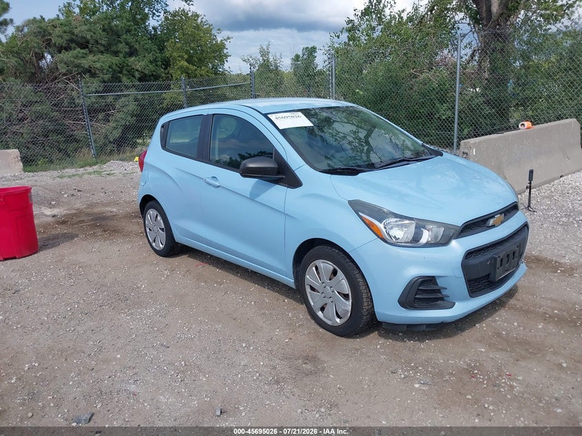 2016 Chevrolet Spark VIN KL8CA6SA5GC593245 IAAI salvage auction — NORMAL WEAR, Clear (Wisconsin), sold $525 on 2026-07-28 (photo 1)