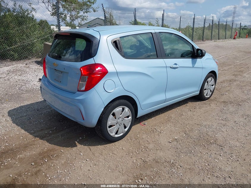 2016 Chevrolet Spark VIN KL8CA6SA5GC593245 IAAI salvage auction — NORMAL WEAR, Clear (Wisconsin), sold $525 on 2026-07-28 (photo 4)