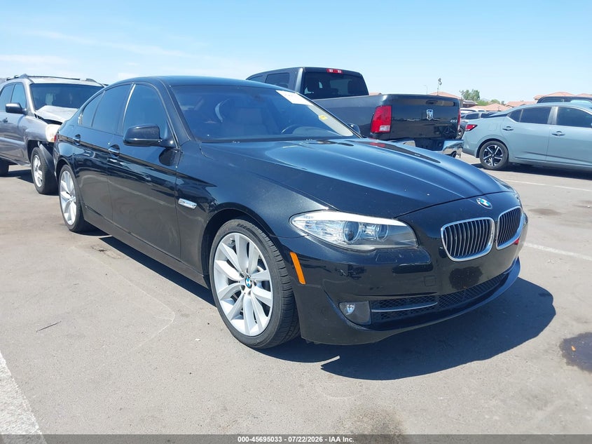 2011 BMW 5 series VIN WBAFR1C52BC744789 IAAI salvage auction — REAR END, Salvage (Arizona), sold $1,600 on 2026-08-01 (photo 1)