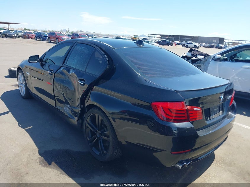 2011 BMW 5 series VIN WBAFR1C52BC744789 IAAI salvage auction — REAR END, Salvage (Arizona), sold $1,600 on 2026-08-01 (photo 3)