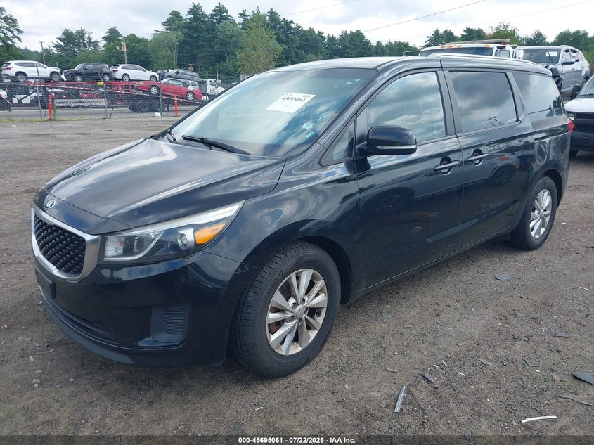 2016 Kia SEDONA VIN KNDMB5C19G6188781 IAAI salvage auction — NORMAL WEAR, Clear (Massachusetts), sold $325 on 2026-07-24 (photo 2)